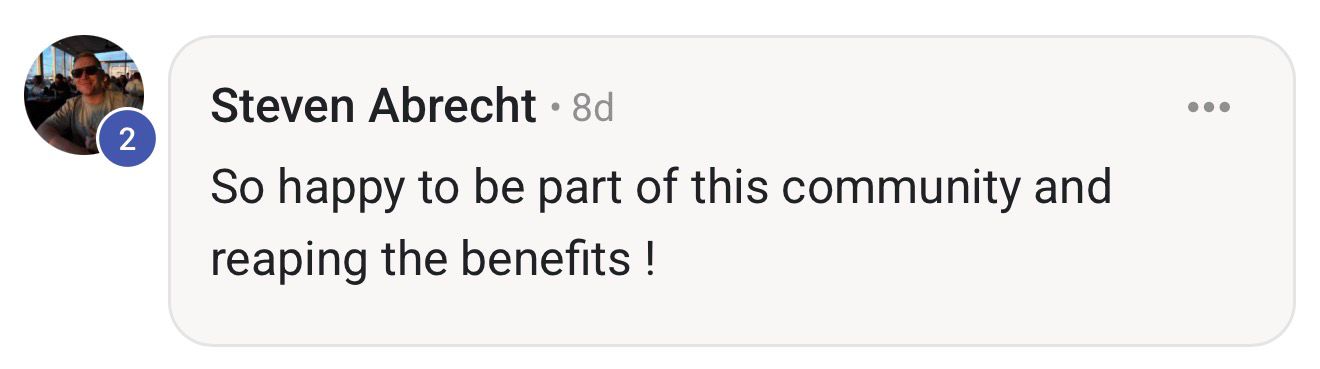 Community testimonial 4