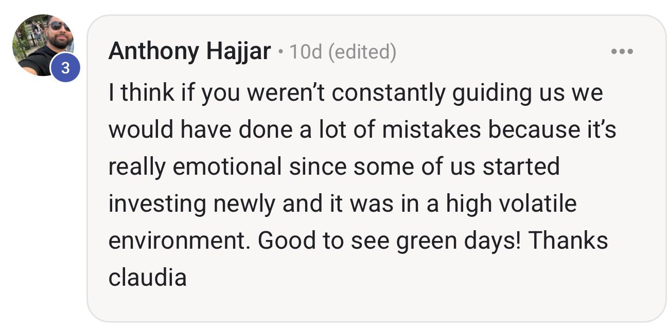 Community testimonial 7